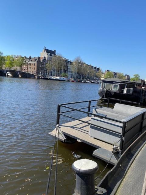 Houseboat Amstel River Studio Ámsterdam Exterior foto